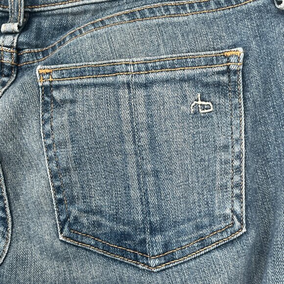 Rag & Bone Monument Low Rise Skinny Jeans Size 25 Y2K Stretch Denim W1502K520 - Picture 6 of 10